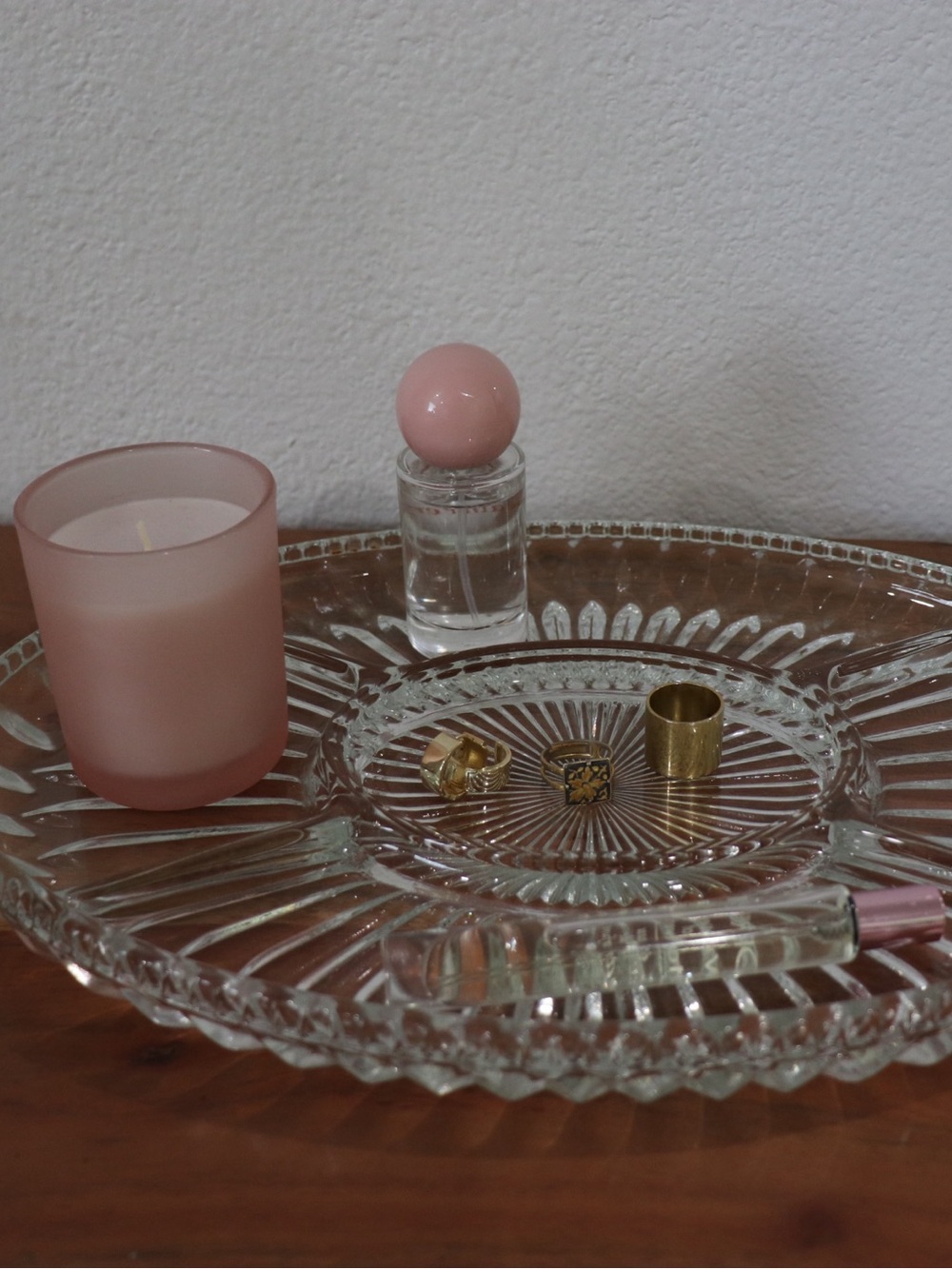 Glass Trinket/Serving tray